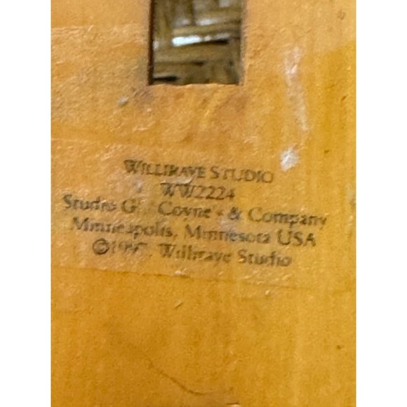 1997 Williraye Studio Angel On Skis Winter Angel Girl - Picture 6 of 7